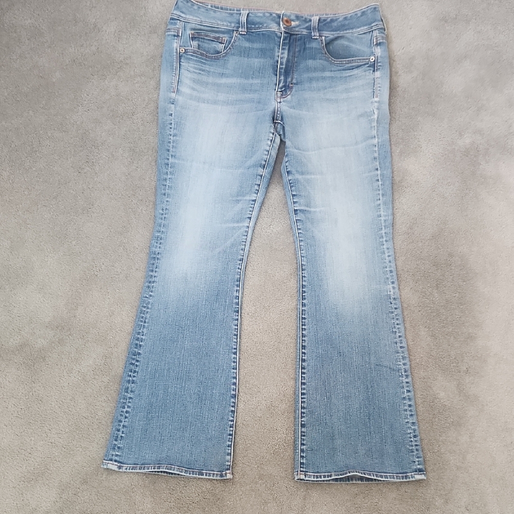 American Eagle Outfitters Light Blue Flare Jeans